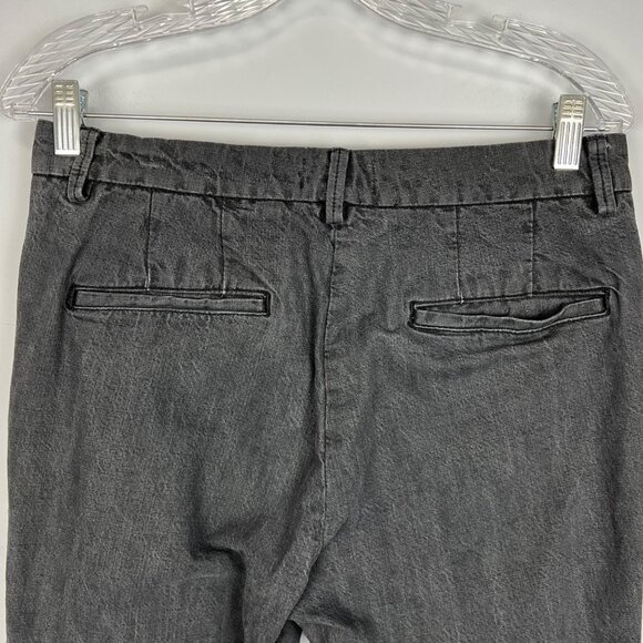 Helmut Lang Womens Slouchy Skinny Pants Gray Black Piece Dyed Cotton size 29 - Picture 8 of 14